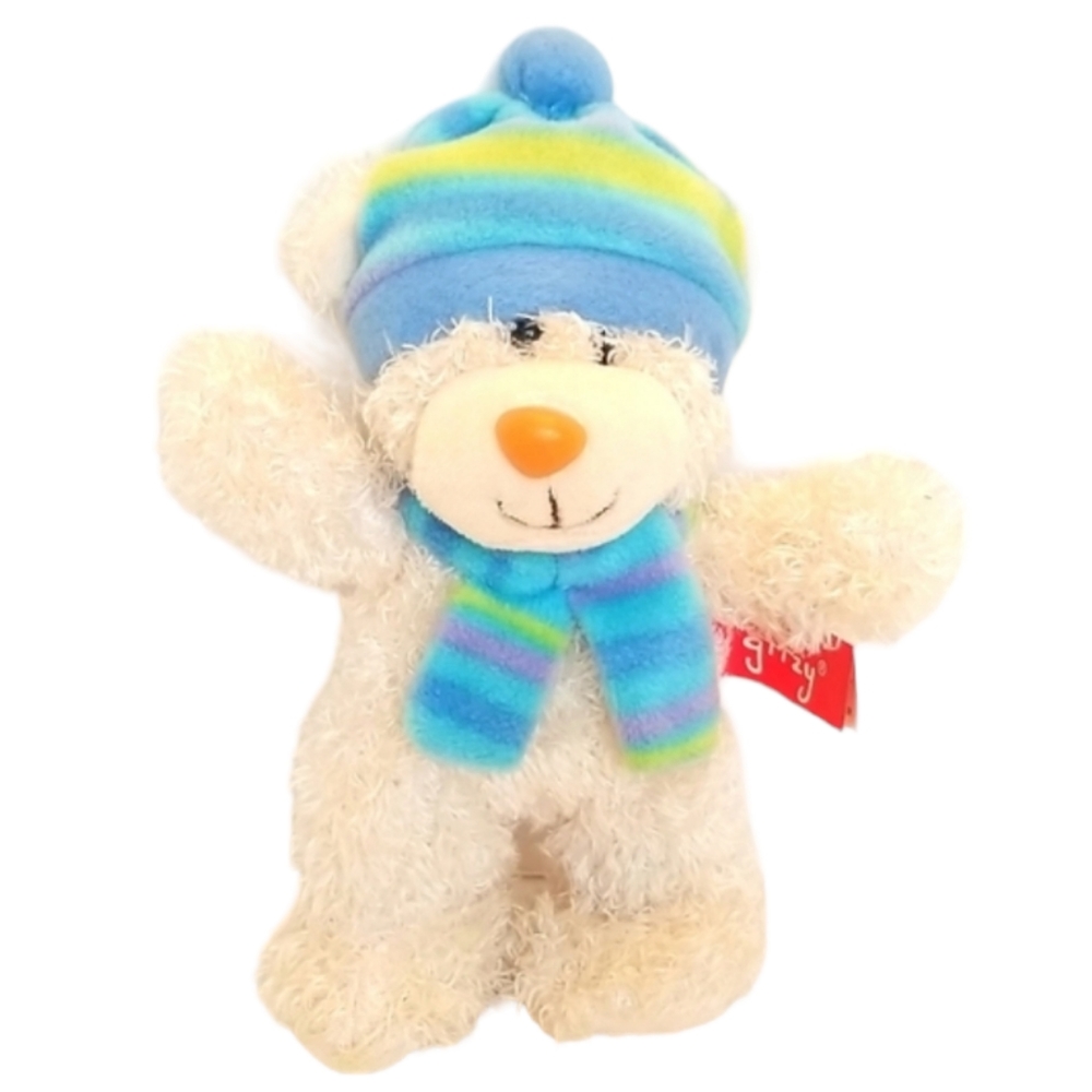 Gitzy Small Teddy Bear Plush with Hat & Scarf